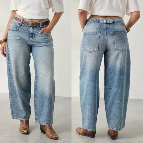 Urban outfitters BDG | Logan Buckle Baggy Barrel Jeans. 33W - Picture 1 of 10